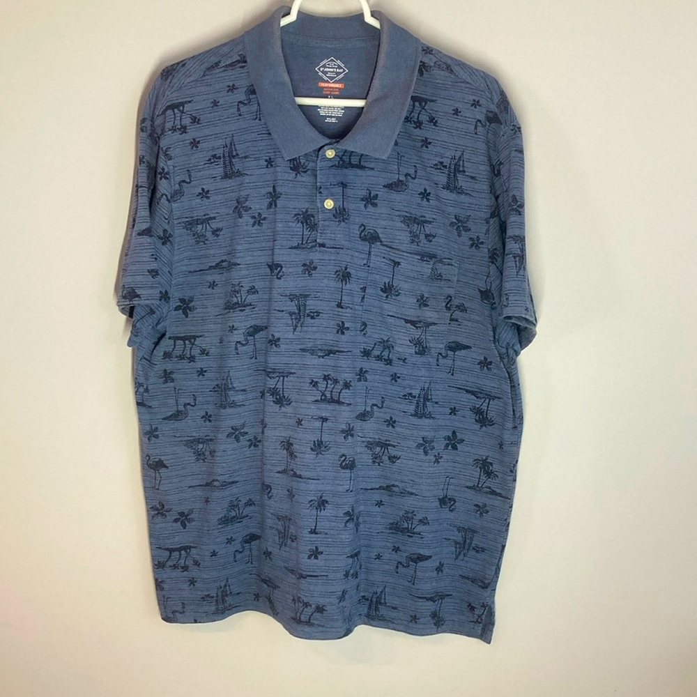 St. John’s Bay Tropical Men’s Polo Shirt